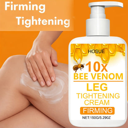 Body Cream HOSUE 150g Pump Bottle with Bee Venom Ingredient Label for Arms, Thighs and Abdomen Application