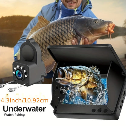 Underwater Fishing Camera 4.3-Inch HD Display with Night Vision & Triple Light Shielding – Portable Fish Finder with Bait Monitor, Complete Fishing Kit for Ice Lake River Sea Fishing