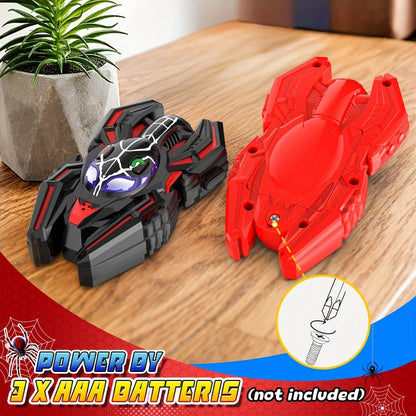 Spider Walkie Talkies for Kids – Long Range Outdoor Toy for Boys & Girls Ages 3-8, Camping Hiking Adventure Gift, 1-Pack & 2-Pack, Red Black & Pink