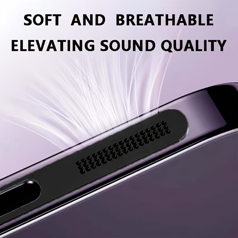 Two-Piece Metal Speaker and Earpiece Dust Mesh Cover Set for iPhone in Nine Pictured Color Options