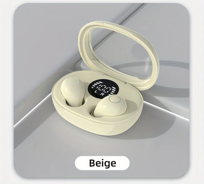 Invisible Sleep Earbuds Bluetooth 5.4 Mini Ultra Compact True Wireless – Noise Cancelling Hi-Fi All Day Wear Touch Control USB-C for Running Sleeping Compatible with All Phones