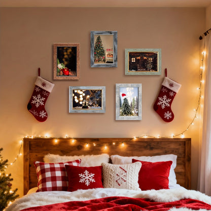 Vintage-Style Picture Frame Set in 4 x 6 or 5 x 7-Inch Sizes with Five- or Ten-Frame Options