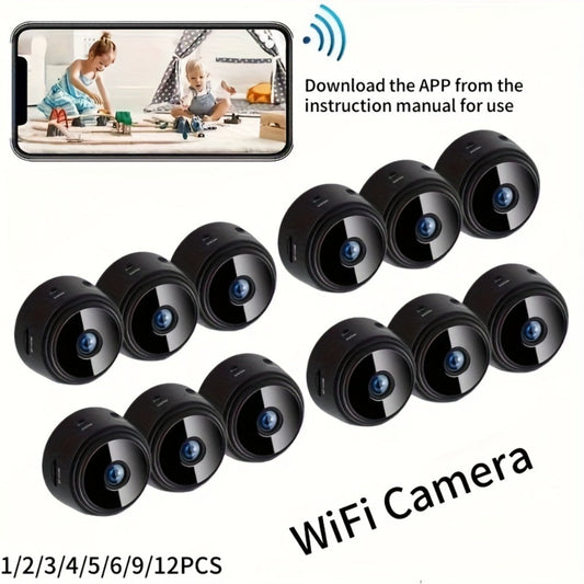 Wide-Angle Security Camera 1080P Rechargeable Battery, Multi-Pack 2/4/5/9/12 Options, Dual-Band 2.4G/5G WiFi, USB Charging, Remote Wireless Monitoring – Scalable Home Surveillance System