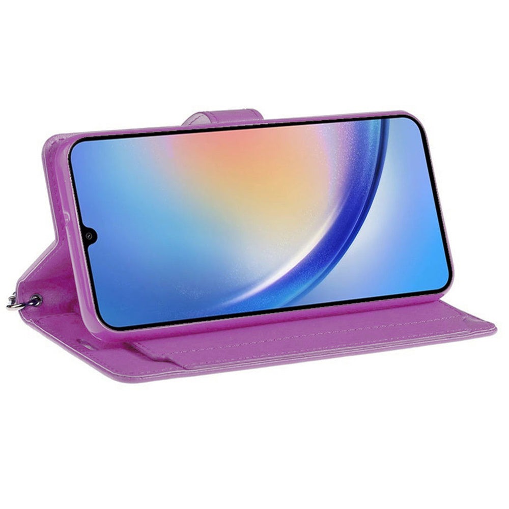 Folio Wallet Case for Motorola Moto G 5G 2025 with Five Card Slots, Cash Pocket and Kickstand