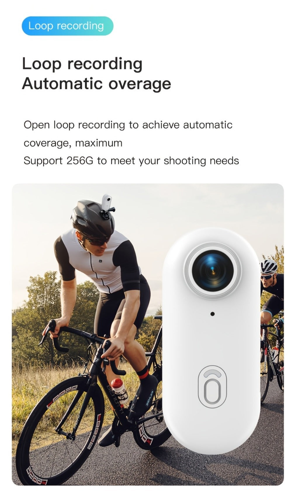 H265-Labeled Thumb Action Camera with 1080P or 4K Options, Magnetic Mount and Three Accessory Bundles
