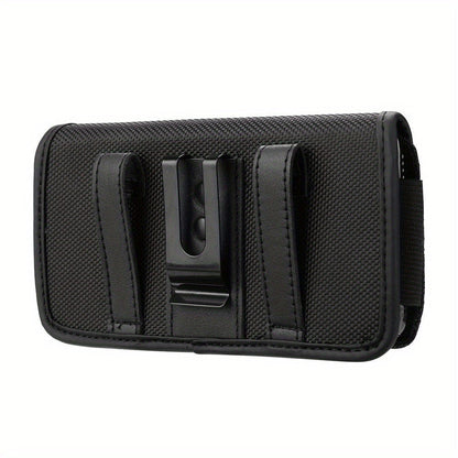 Nylon Phone Belt Clip Holster Pouch with Card Slot & Carabiner Hook - Horizontal Universal Cell for an Everyday Personal Care Routine