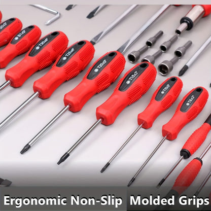 Screwdriver and Bit Organizer Set with 100-, 118- or 126-Piece Color-Coded Rack Configurations