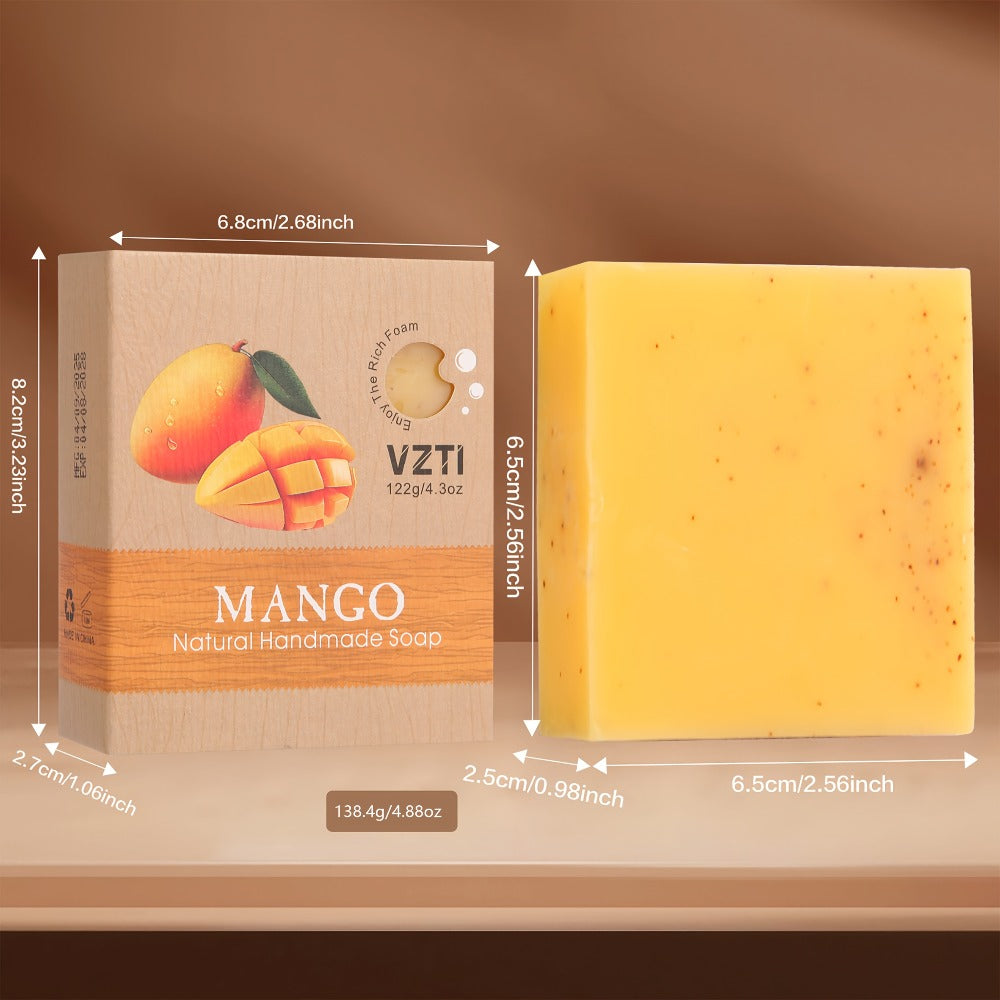 VZTI Handmade Bar Soap Set with Three-Piece Scent Trios or 122g Six-Bar Assortment in Six Scents