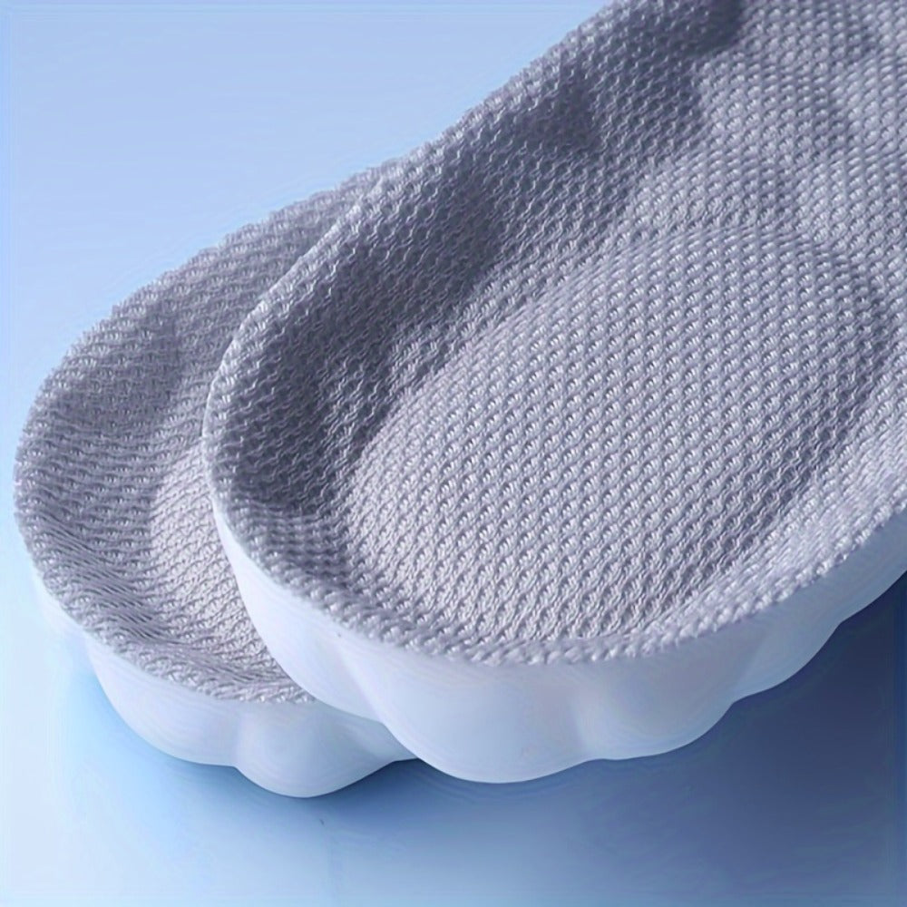 Two-Pair Cushion Shoe Insoles in Black or Gray with 12 EU35-46 Color-and-Size Options Pictured