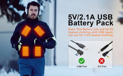 10000mAh Slim Power Bank with 5V/2A Marking, Dual USB-A Outputs and Black or White Color Options