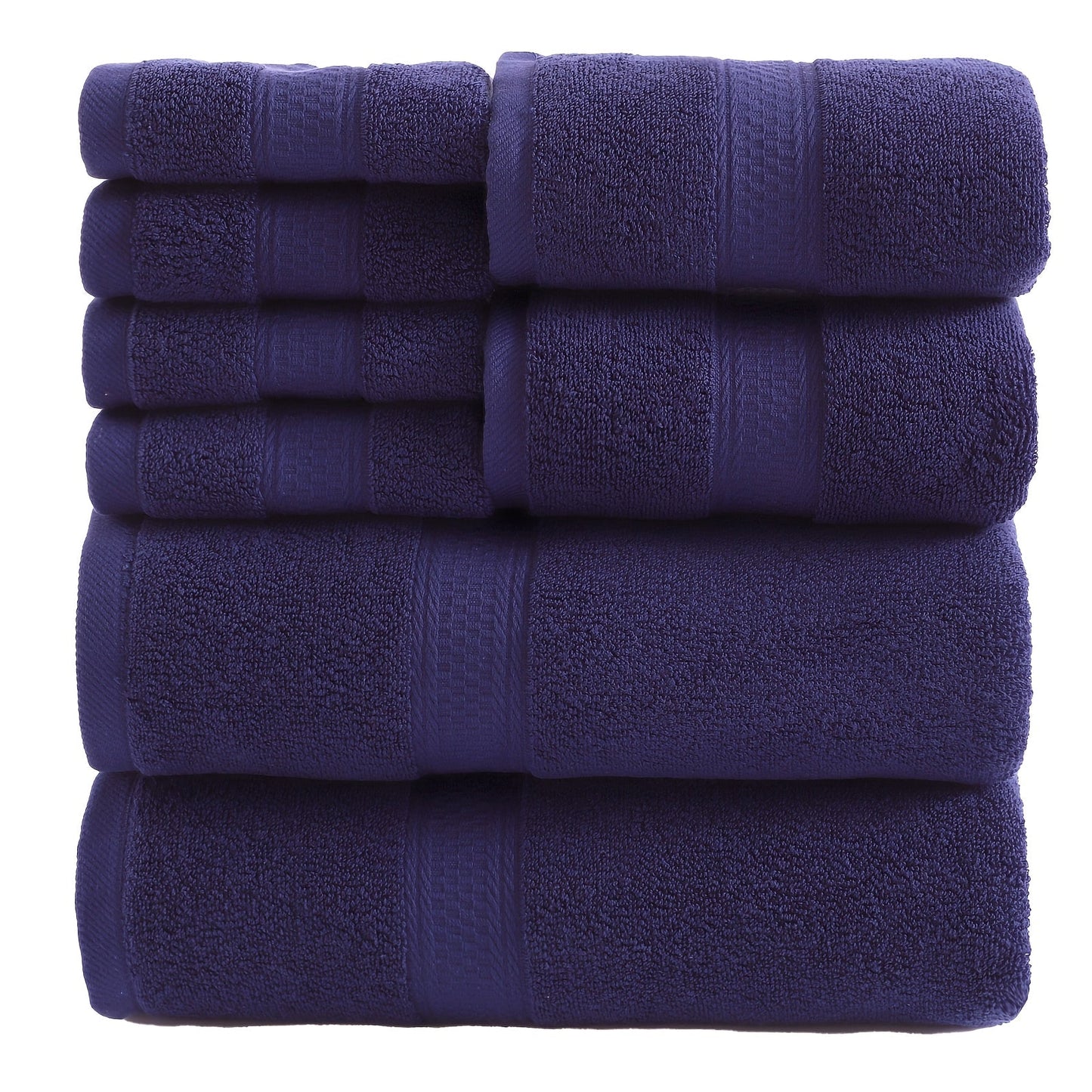 Towel Set 8 or 16 Piece Thickened Bath, Hand and Washcloth Collection in Multiple Solid Colors