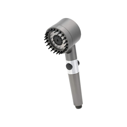 Four-Piece High-Pressure Wall-Mount Shower Head Set with Turbine Spray, Six Filters and 68-Inch Hose
