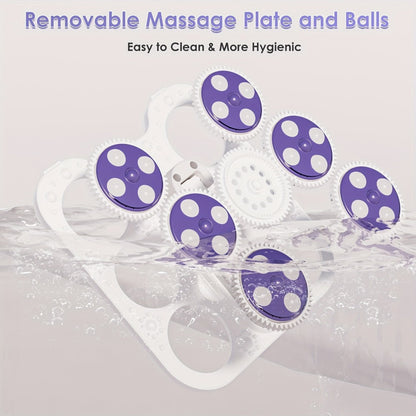 Collapsible Foot Spa with Heater, Temperature Control, Bubbles, Six Rollers and Two Color Options