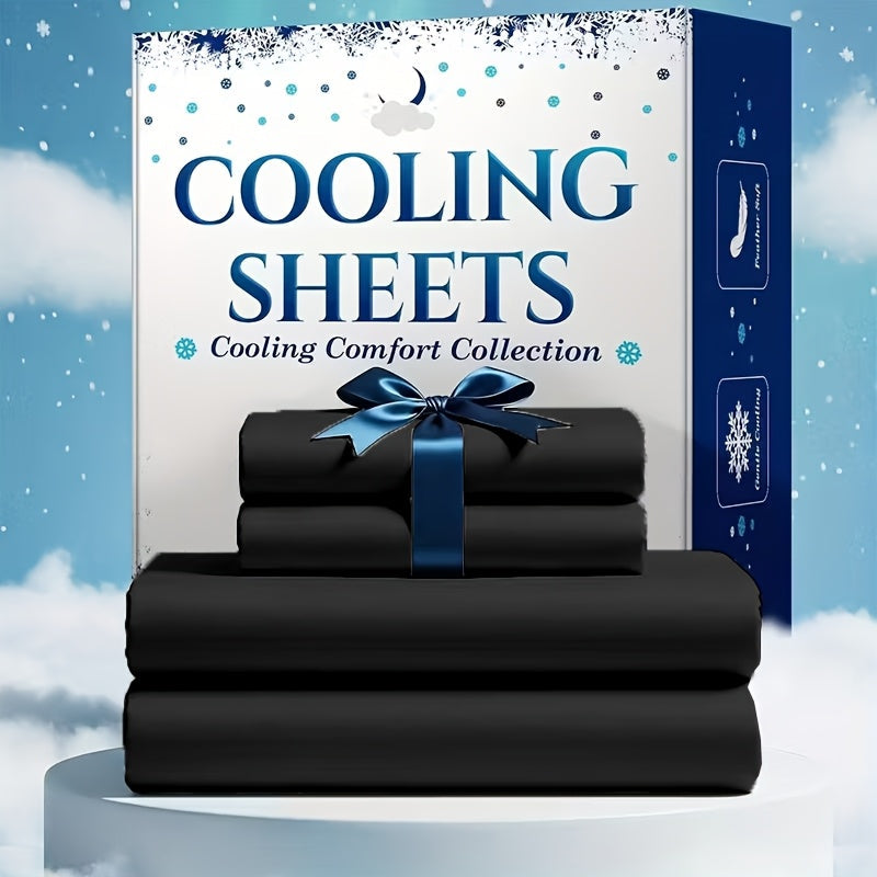 Bed Sheet Set Soft Breathable Cooling Microfiber Fitted & Flat Sheets with Deep Pockets – Wrinkle Free Hotel Luxury Bedding in Multiple Colors & Sizes