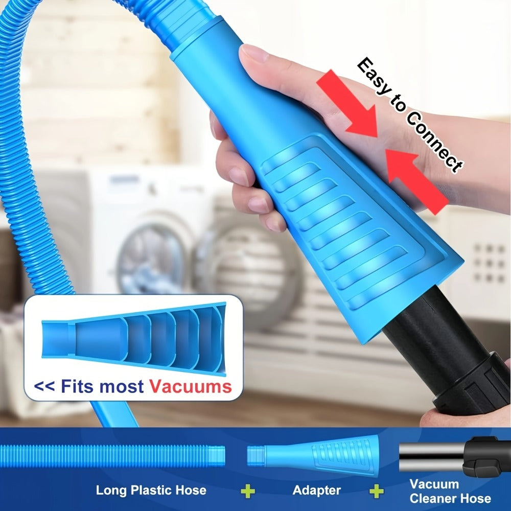 Flexible Dryer Vent Cleaner Kit with Vacuum Hose Attachment, Lint Brush and One-, Two- or Three-Piece Options