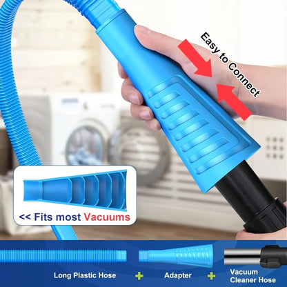 Flexible Dryer Vent Cleaner Kit with Vacuum Hose Attachment, Lint Brush and One-, Two- or Three-Piece Options