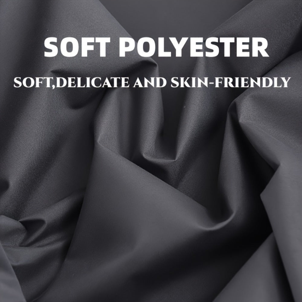 Waterproof Solid-Color Fitted Sheet with 11.8-Inch Pocket, Six Colors and Twin to King Sizes