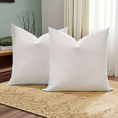 Square and Lumbar Throw Pillow Insert Set in Five Sizes with Two- or Four-Piece White Pack Options