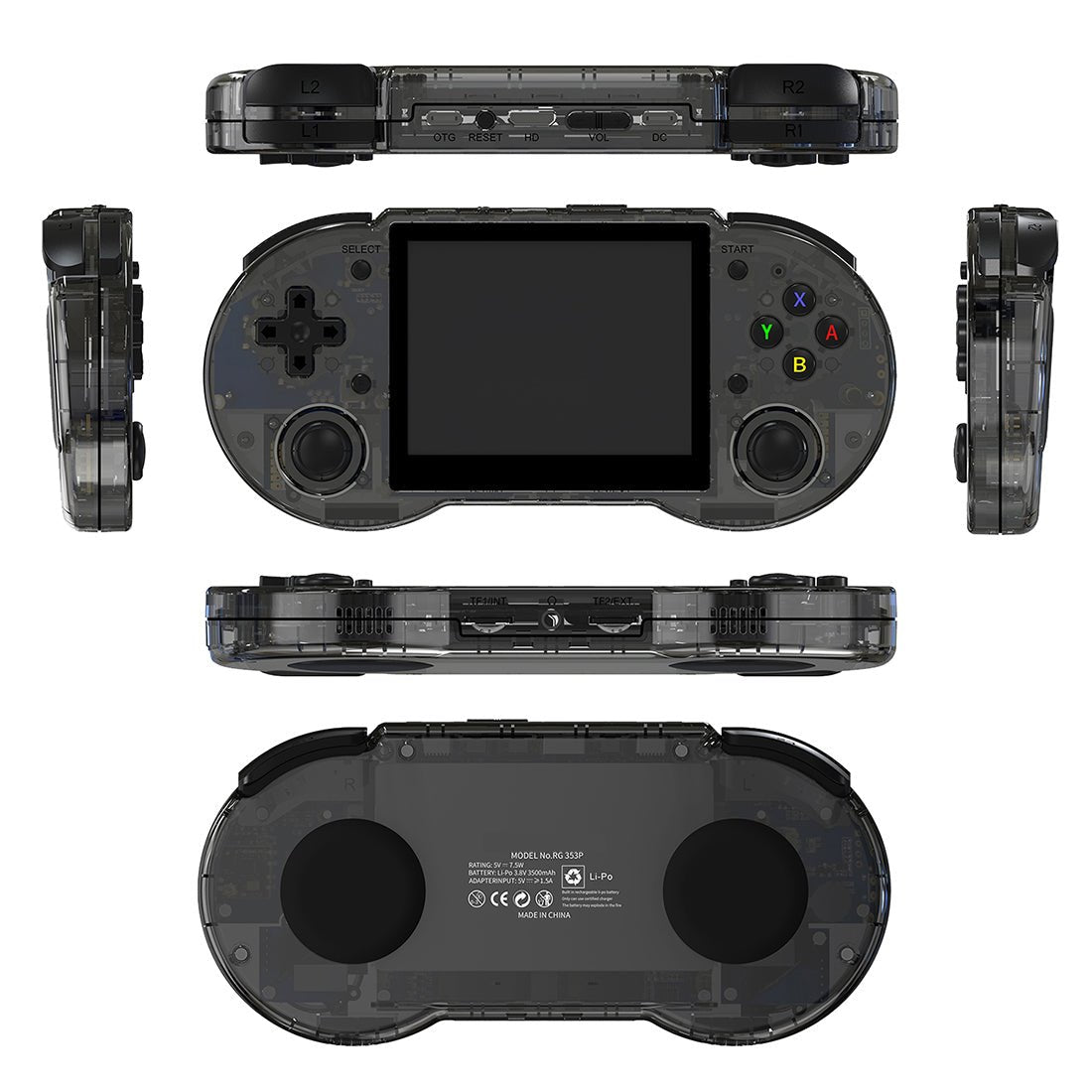 Handheld Game Console Anbernic RG353P with 3.5-inch IPS OCA Full-Lamination, Multi-Touch, 16GB+64GB Options, 3500mAh Battery, Android 11