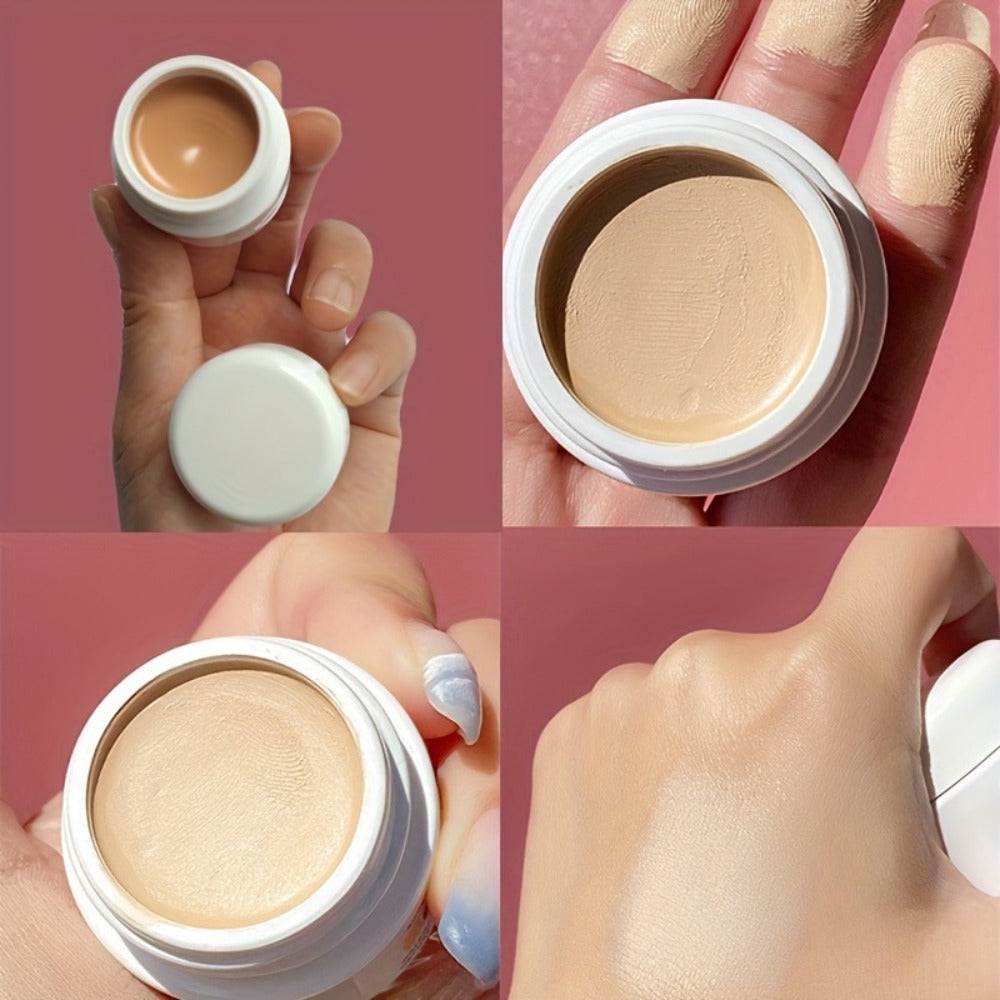 Three-Piece Cream Concealer Pot Set with Style 1, Style 2 and Style 3 Shades for Face Makeup Blending