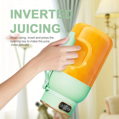 Portable Blender Cup with Top Digital Display, Integrated Side Grip, Travel Cover and Green or White Options