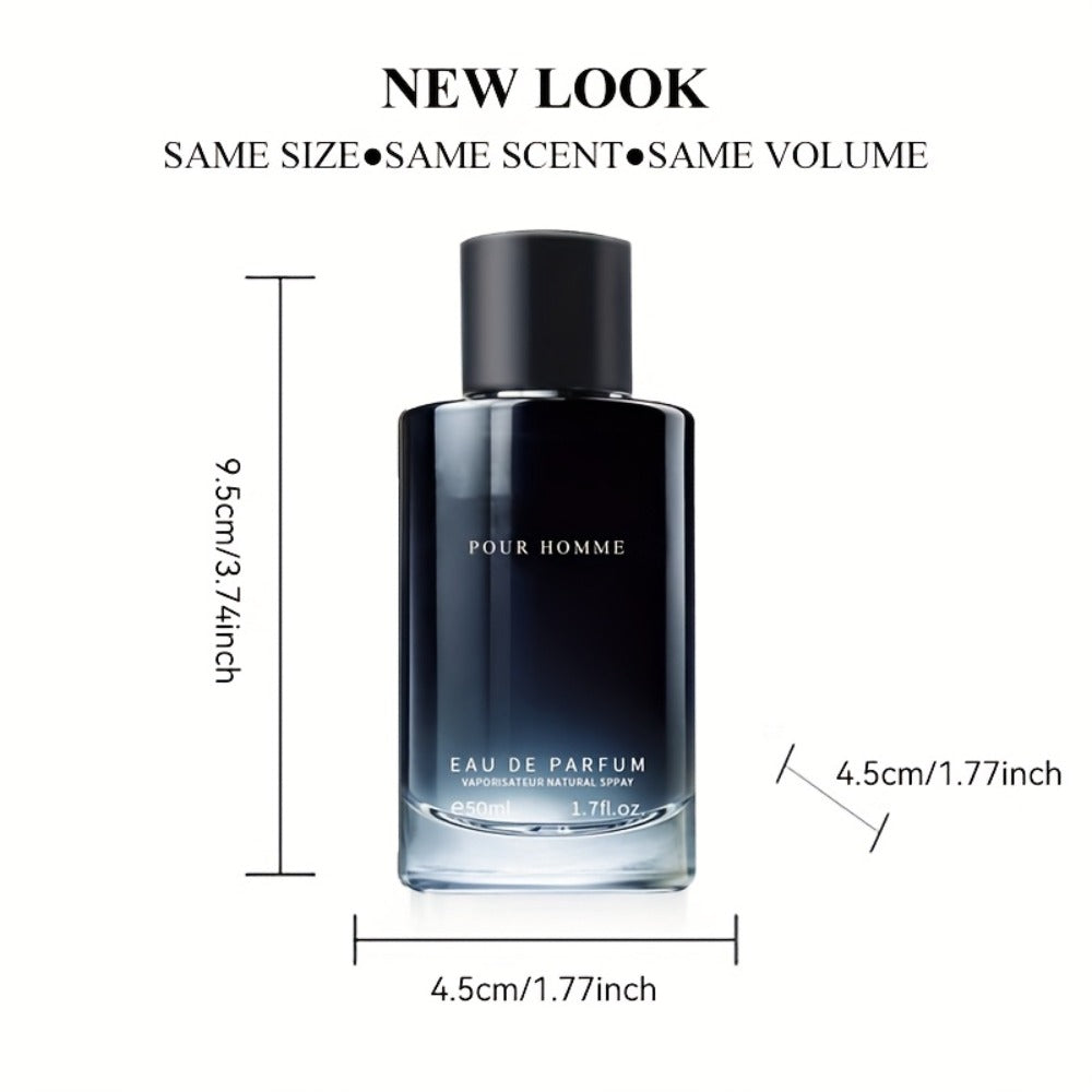 Fougere EDP for Men 2-Piece Set 50ml Pepper Lavender Cedarwood Long Lasting Paraben-Free Aromatic Masculine Eau de Parfum Daily Wear Dating Gift 1.7oz Each