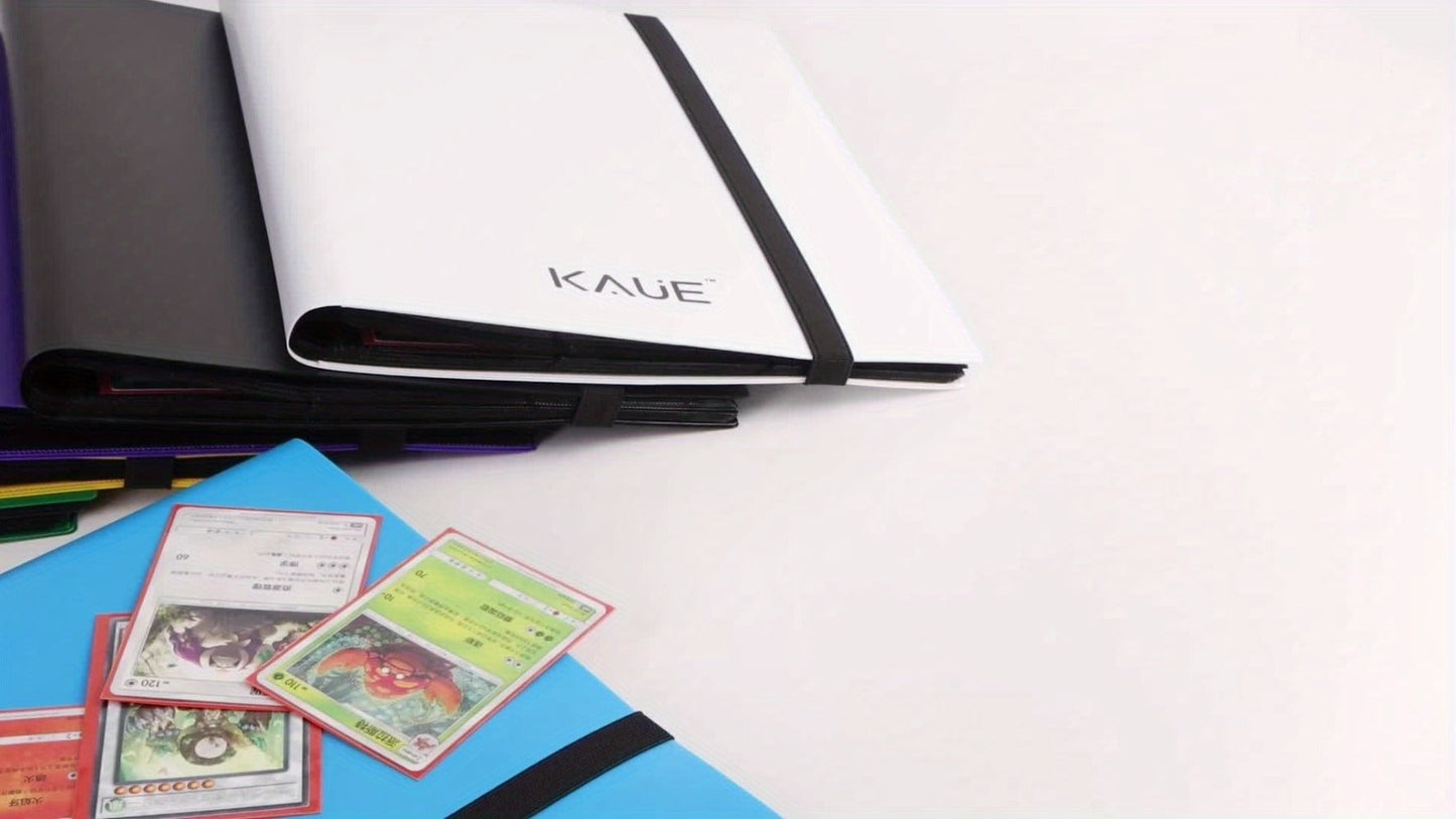 360-Pocket Side-Loading Trading Card Binder with 20 Double-Sided Pages in Seven Cover Colors for Adult Collectors