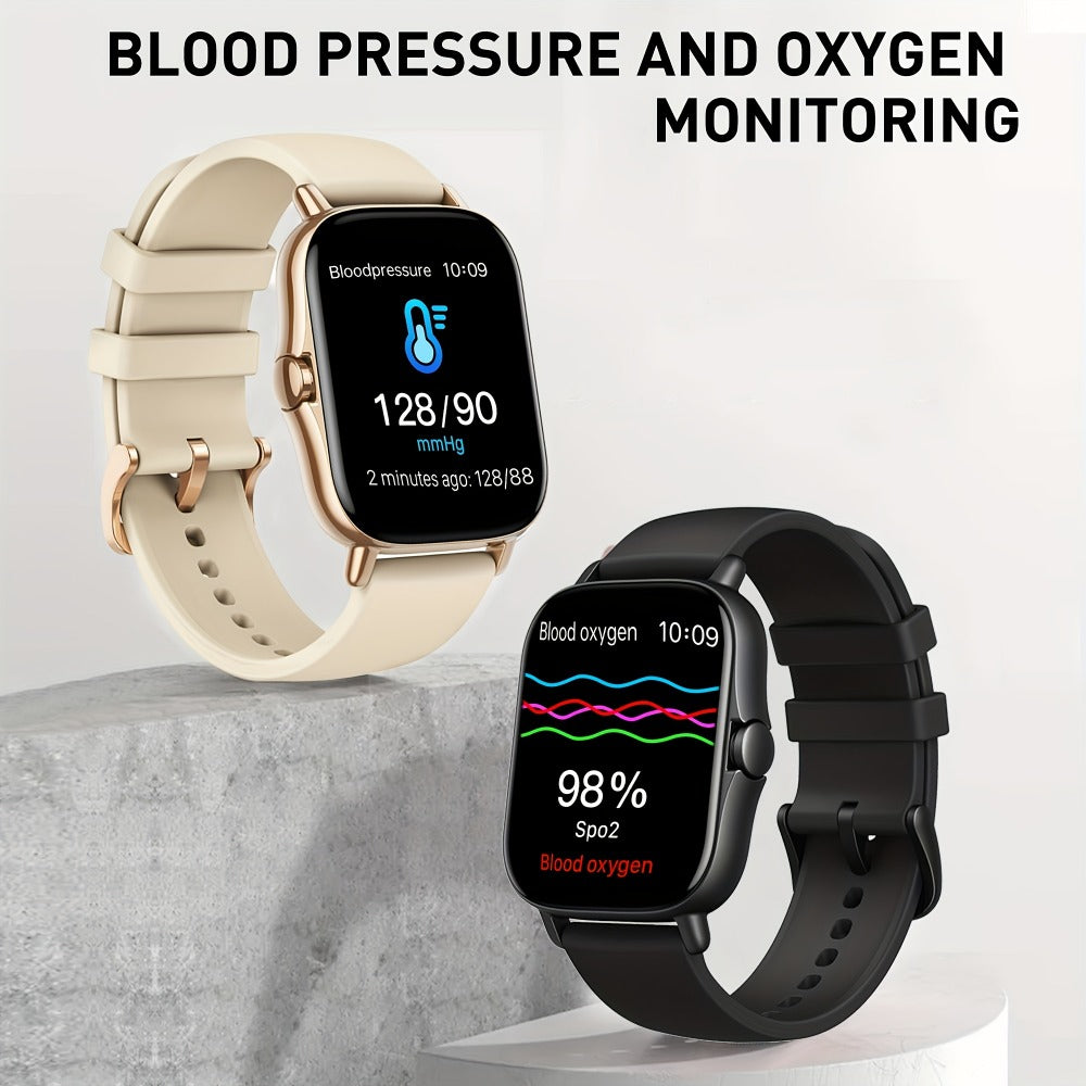 Smartwatch – Large Screen with HD Voice Calling, Unisex Bluetooth , Message Reminder, Multiple Sport Modes, Heart Rate Sleep Tracker…