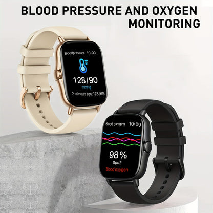 Smartwatch – Large Screen with HD Voice Calling, Unisex Bluetooth , Message Reminder, Multiple Sport Modes, Heart Rate Sleep Tracker…