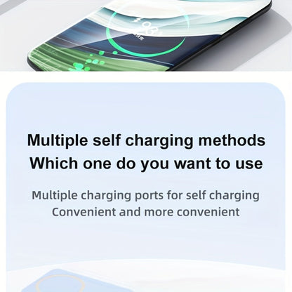 10000mAh Magnetic Power Bank with Folding Kickstand, Percentage Display and Multiple Charging Ports