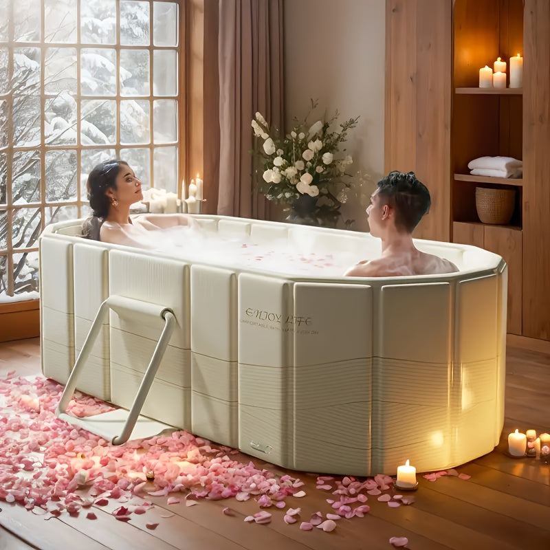 Portable Hot Tub Foldable | Soaking Bath Home Gym Outdoor Relaxation