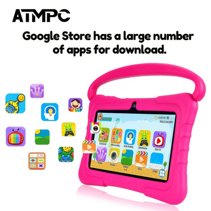 Kids Tablet 7 Inch with Android 11, 3GB RAM, 32GB Built-In Storage, 2.4GHz WiFi and Red or Blue Options