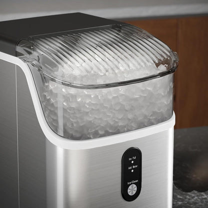 Countertop Ice Maker with 26 lb Bullet or 35 lb Nugget Ice Options, Basket, Scoop and Four Colors