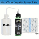 Green soap 1.01oz + 3.15inch*3.15inch-10pcs