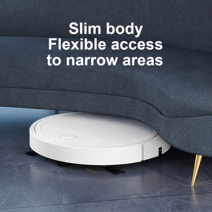 2000Pa Robot Vacuum Cleaner 150-Min Battery – Multifunctional Auto Floor Cleaner for Pet Hair, Dust & Paper Debris, Smart Robotic Vacuum for Hardwood, Tile & Carpet, Black & White