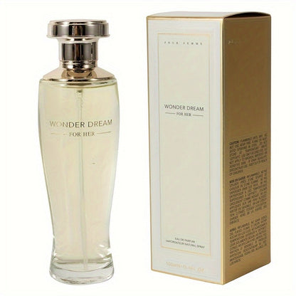 Eau de Parfum Wonder Dream for Women 100ml in Clear Bottle with Fruit-Note Source Profile for Daily Wear