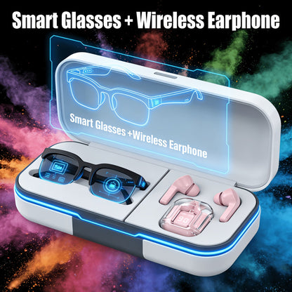 Smart Glasses HiFi Audio Sunglasses with Real-Time Translation, Bluetooth Calls and Five Glasses or Headphone Bundle Options