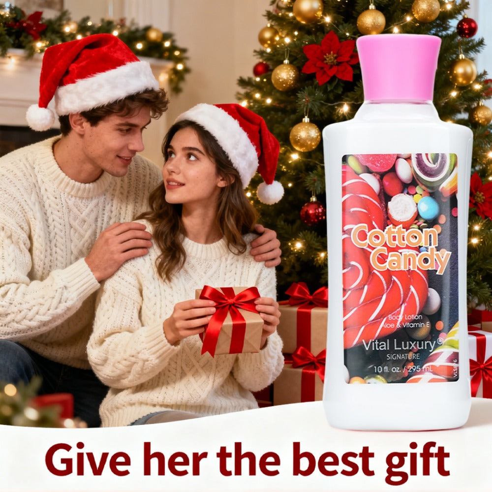 Scented Body Lotion in Japanese Cherry Blossom, Vanilla Heaven or Cotton Candy Bottles and Two-Piece Sets