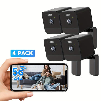 Security Camera 1080P Two-Pack with Dual-Band WiFi, Infrared Night Vision, Two-Way Talk and SD Support to 256GB