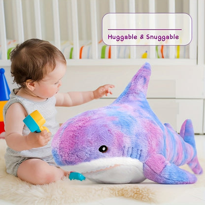 Shark Stuffed Animal Pillow – Soft Cute Plush Throw Pillow for Couch & Kids Room, Birthday Gift for Girls, Women & Ocean Animal Lovers, Mixed Colors