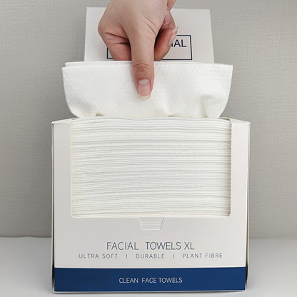 Extra Large Disposable Facial Cleansing Tissues 26×30cm – Thickened Ultra-Soft Cotton Wipes for Face Washing & Makeup Removal, Gentle for All Skin Types, 40/120/240 Pcs