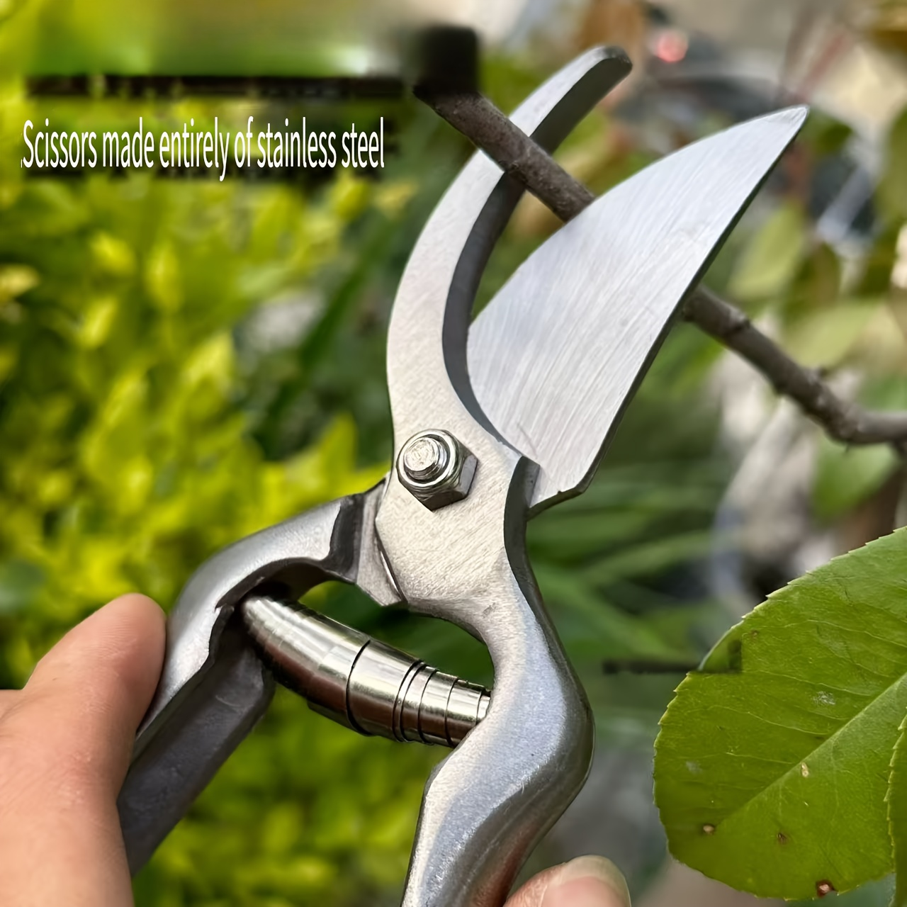 Pruning Shears High Carbon Steel Blades Ergonomic Non-Slip Handle Safety Lock Professional Garden Shears for Tree Trimming Flowers Shrubs Bonsai Yard Work