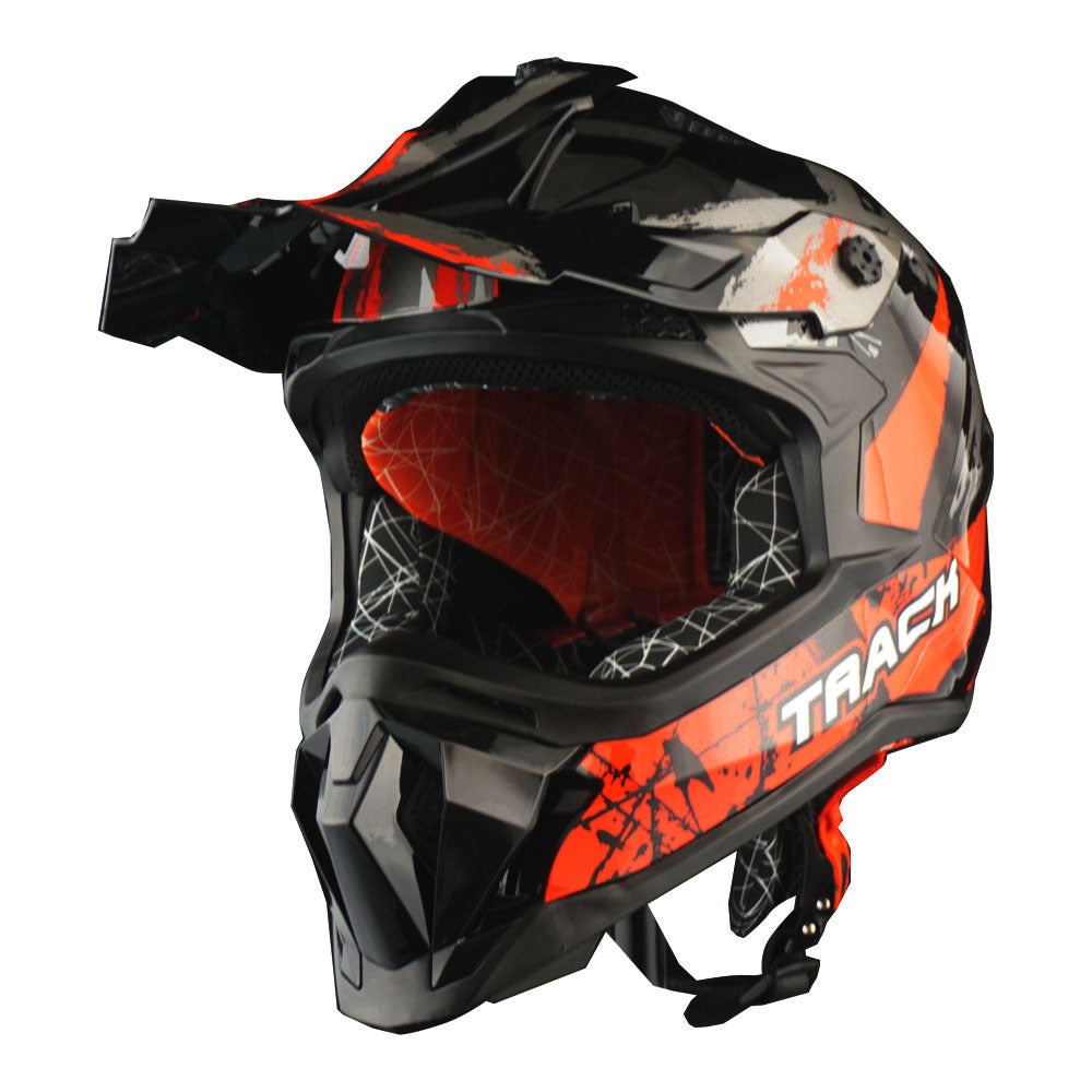 Dirt Bike Helmet Adult Motorcycle ATV Off-Road Track Style Lightweight Aerodynamic Thermoplastic Shell Removable Washable Padding Glossy UV Finish, Multiple Colors XS-XXL