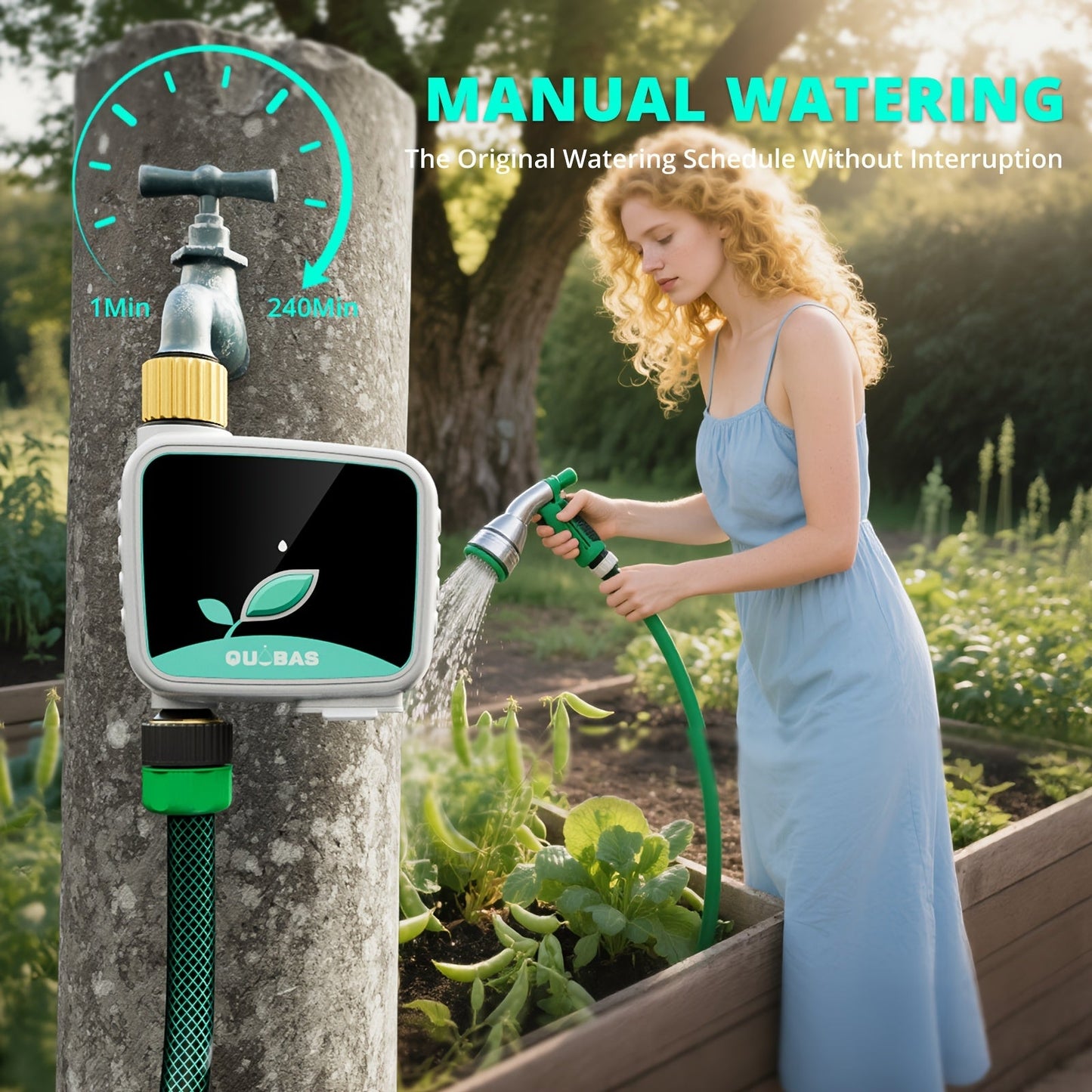 Sprinkler Timer Programmable Water Hose Timer for Garden Lawn Irrigation Rain Delay