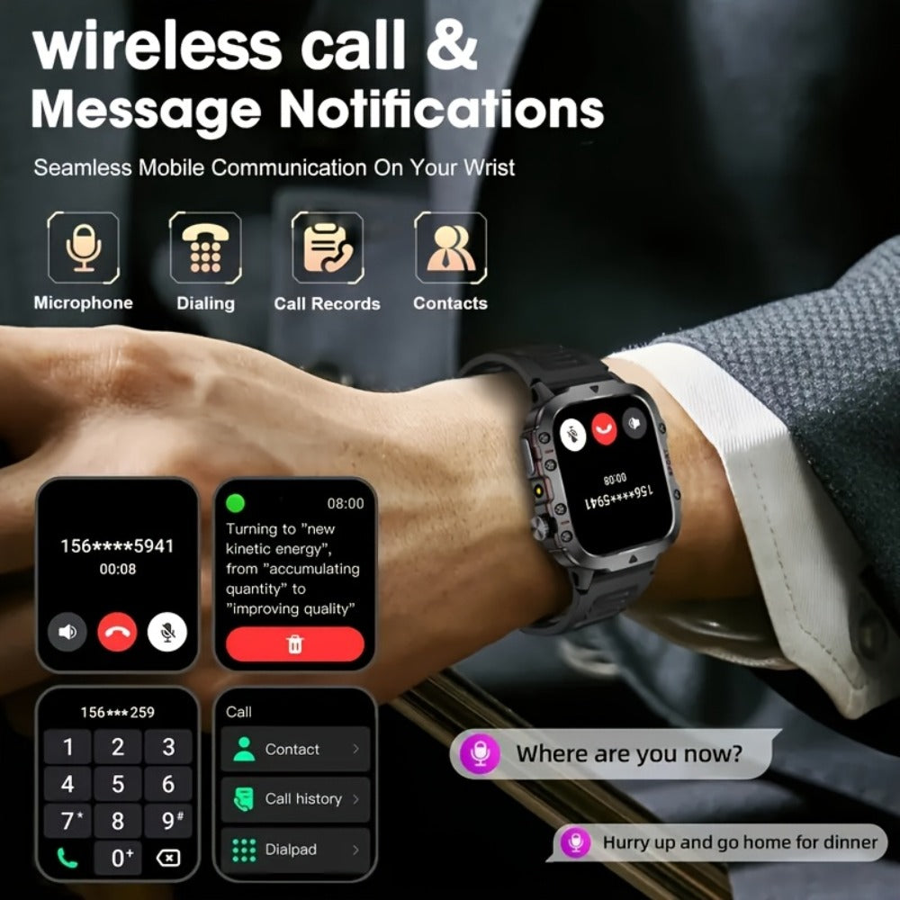 Smartwatch 2-in-1 with Built-In Wireless Earbuds, Calling, Music, Camera and Strap Options