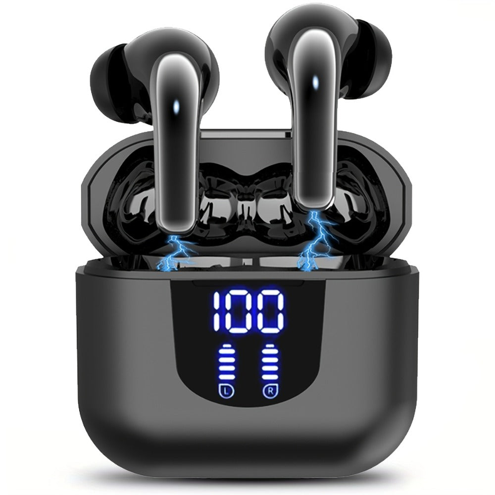 True Wireless Earbuds Sport In-Ear Set with Digital Battery Display, Touch Controls and Four Color Options