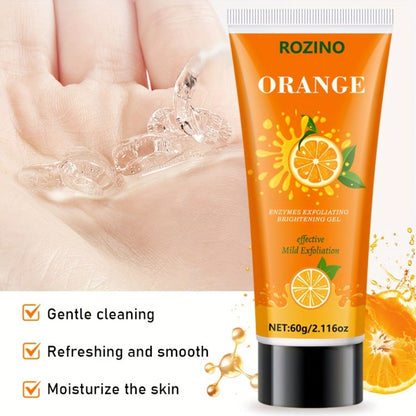 60 g Orange Enzyme Cleansing Gel with Aloe Vera, Hyaluronic Acid and Vitamin C for Face and Body