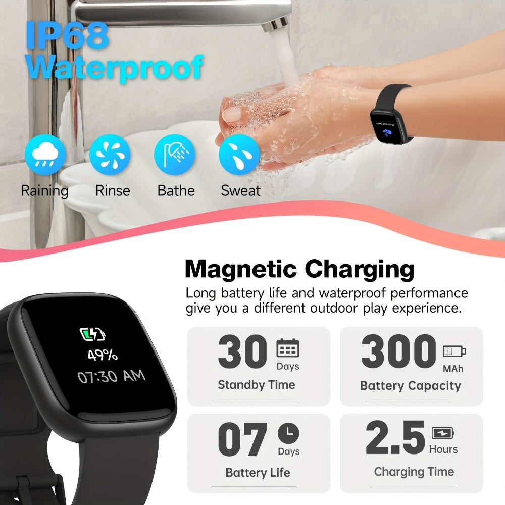 Smartwatch – Alexa Built-in Waterproof 1.83" HD – Wireless Calling, 100+ Sport Modes, Heart Rate SpO2 Sleep Tracker, Optional Woven…