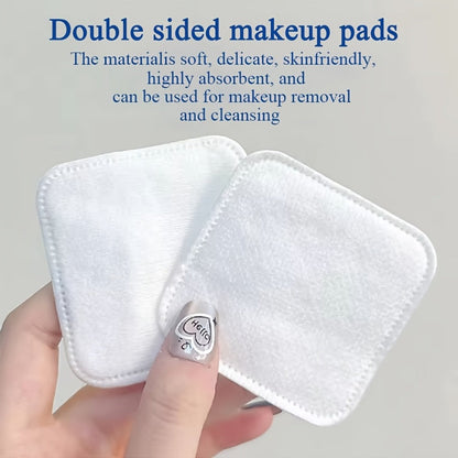Extra-Large Dry Makeup Remover Pads in 100- or 200-Piece Boxes, 3-Layer 7 x 6 cm Cleansing Squares