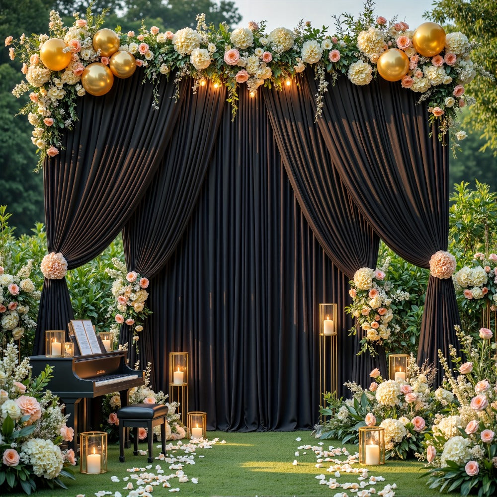 Two-Piece Photography Backdrop Curtain Set with 150 cm Width and 215 cm or 300 cm Height Options